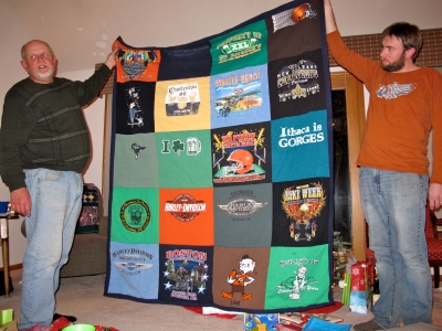 T-shirt quilt finished